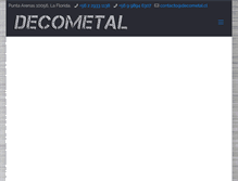 Tablet Screenshot of decometal.cl